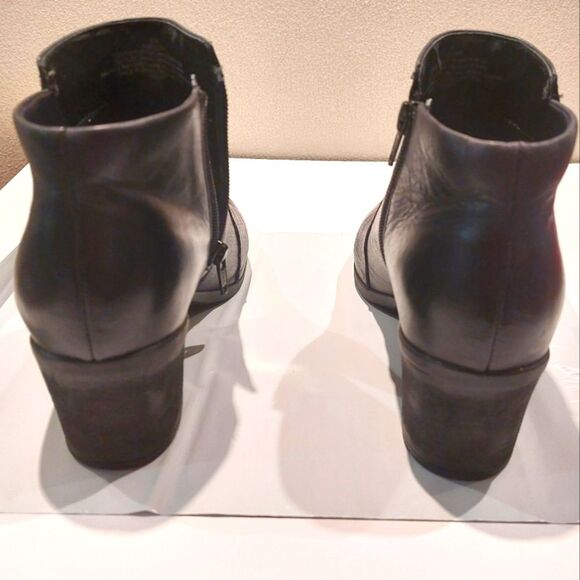 Easy Spirit Black Leather Ankle Boots Booties Comfortable Shoes Black Size 6W - Picture 9 of 14